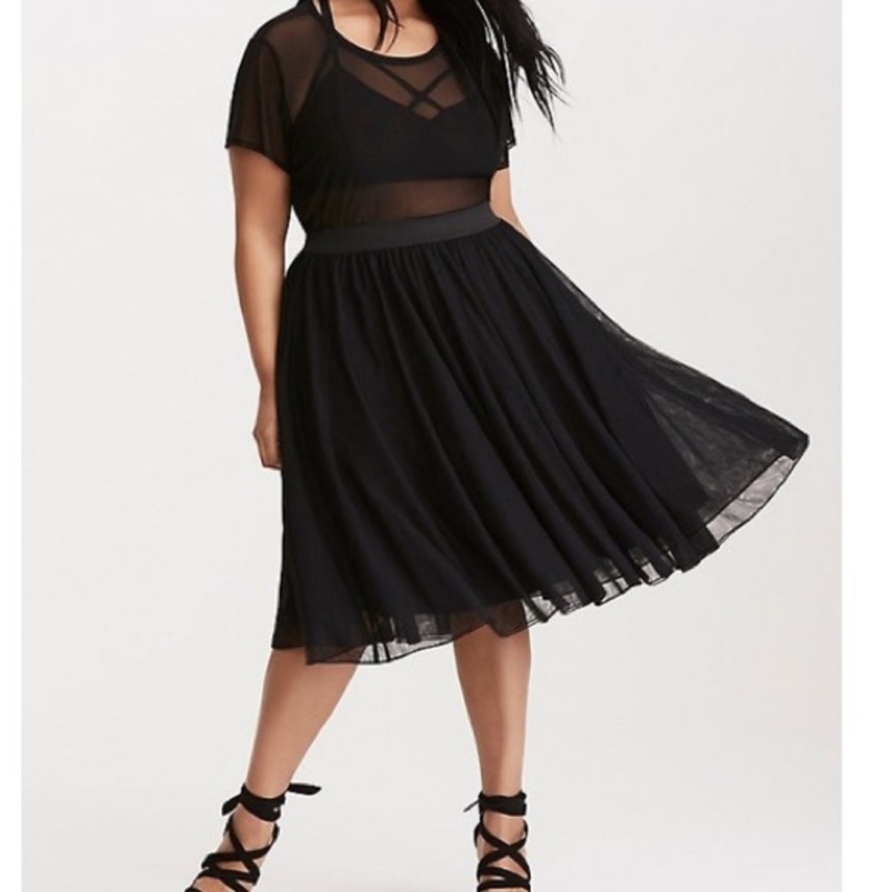 Worn Once Black Tulle Skirt from Torrid